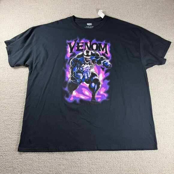 Marvel Comics Venom Graphic Short Sleeve T-Shirt Black Men’s Size 3XL - Picture 1 of 7